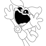 coloriage DogDay à imprimer pour enfant de 2 ans