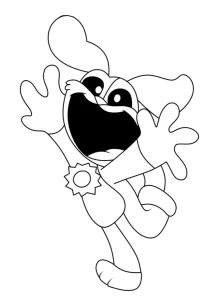coloriage DogDay à imprimer pour enfant de 2 ans