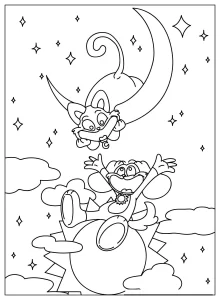 coloriage DogDay pour enfant de 2 ans
