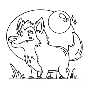 Coloriage Loup