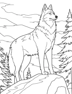 Coloriage Loup
