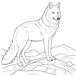 Coloriage Loup
