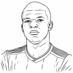 coloriage Mbappe à imprimer pdf