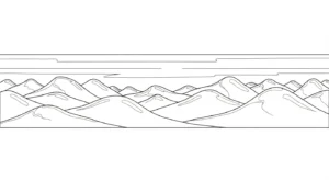 coloriage Montagnes updated à imprimer pdf gratuit