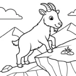 coloriage Montagnes updated pour enfants à imprimer