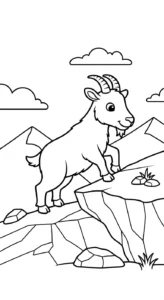 coloriage Montagnes updated pour enfants à imprimer
