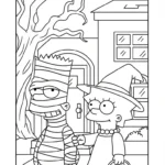 coloriage Simpson updated à imprimer kawaii