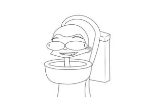 Coloriage Skibidi Toilet