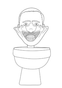 Coloriage Skibidi Toilet