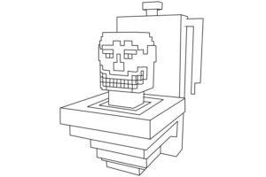 Coloriage Skibidi Toilet