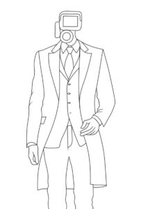 Coloriage Skibidi Toilet