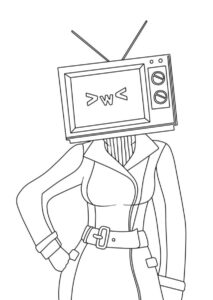 Coloriage Skibidi Toilet