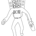 Coloriage Skibidi Toilet