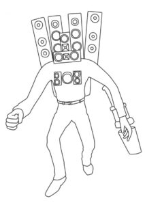 Coloriage Skibidi Toilet
