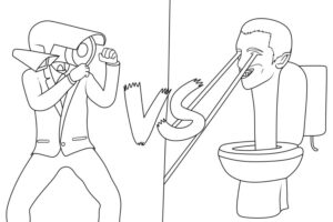 Coloriage Skibidi Toilet