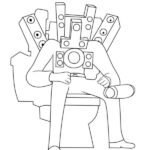 Coloriage Skibidi Toilet