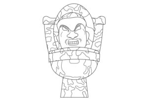Coloriage Skibidi Toilet