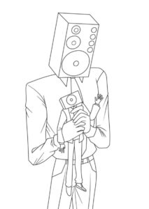Coloriage Skibidi Toilet