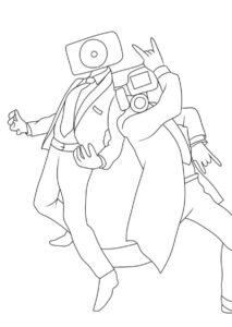 Coloriage Skibidi Toilet