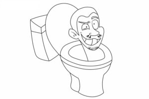 Coloriage Skibidi Toilet
