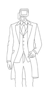 Coloriage Skibidi Toilet