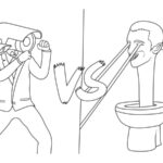 Coloriage Skibidi Toilet