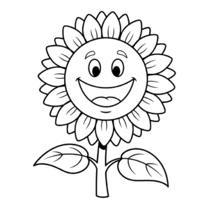 coloriage Tournesol updated de pour enfants