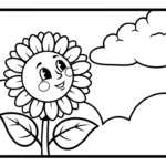 coloriage Tournesol updated pour primaire