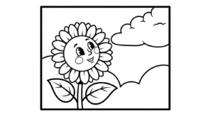 coloriage Tournesol updated pour primaire