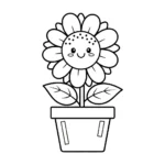 coloriage Tournesol updated pour enfant de 2 ans