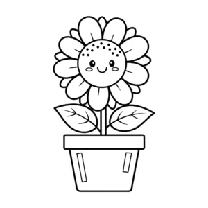 coloriage Tournesol updated pour enfant de 2 ans