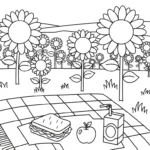 coloriage Tournesol updated a imprimer pour enfant de 4 ans