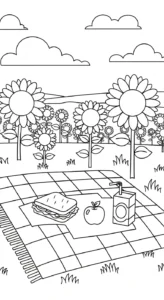 coloriage Tournesol updated a imprimer pour enfant de 4 ans