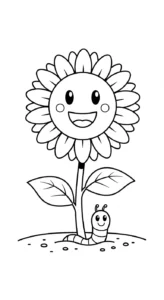coloriage Tournesol updated pour enfant de 10 ans