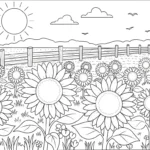 image de coloriage Tournesol updated pour enfant