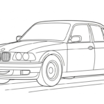 coloriage BMW update à imprimer pour enfant de 7 ans