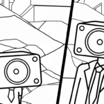 coloriage Skibidi Toilet update pour enfant de 3 ans