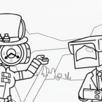 coloriage Skibidi Toilet update a imprimer gratuit