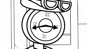 coloriage Skibidi Toilet update à imprimer
