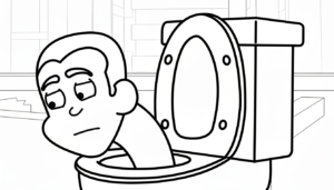 coloriage Skibidi Toilet update à imprimer pdf