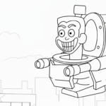 coloriage Skibidi Toilet update a imprimer gratuitement