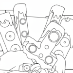 coloriage Skibidi Toilet update pour enfants à imprimer