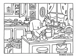 coloriage Bobbie Goods à imprimer pour enfant de 2 ans