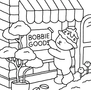 coloriage Bobbie Goods à imprimer pour enfant de 2 ans