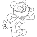 coloriage Bobby BearHug à imprimer pour enfant de 10 ans