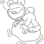 coloriage Bobby BearHug pour bebe a imprimer
