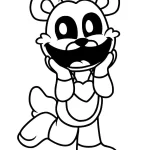 coloriage Bobby BearHug pour enfants a imprimer