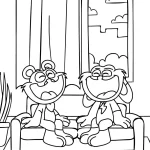 coloriage Bobby BearHug a dessiner et imprimer