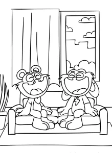 coloriage Bobby BearHug a dessiner et imprimer