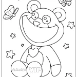 coloriage Bobby BearHug à imprimer pour enfant de 6 ans